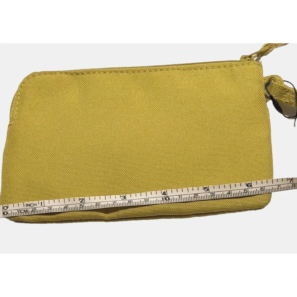 Vera Bradley Zip Wristlet Golden Olive Essentials Pouch Wallet NWT - Picture 7 of 8